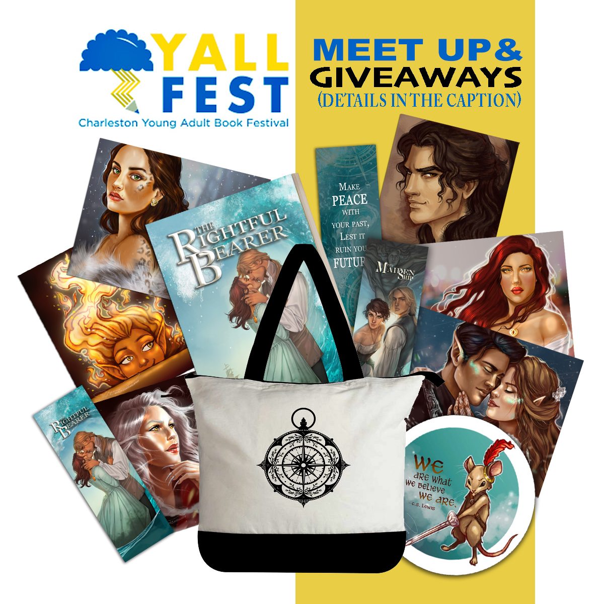 Yallfest Raffle Come Find Us at YALLFEST for some Freebies! โ Whimsical Publishing